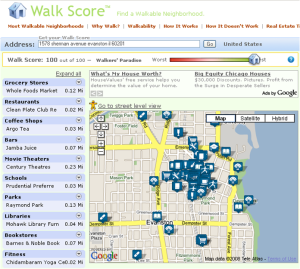 Evanston Walk Score